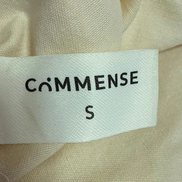 Commense Women's Cream Pleated High Waisted Wide Leg Mini Casual Shorts Size S - Image 4