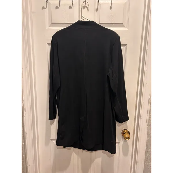 CAbi Maestro Jacket 3903 Women's 2XL Black Ponte Knit Long Blazer Coat Versatile - Image 5