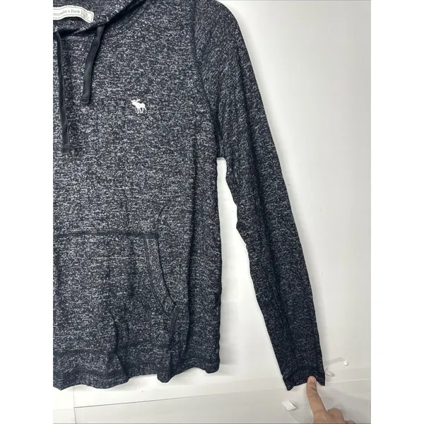 Abercrombie & Fitch Women’s Gray Hoodie Size Small Pullover Long Sleeve - Image 4