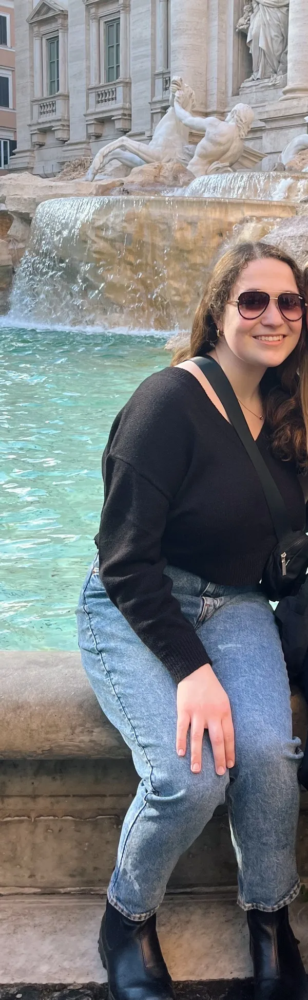 Black V-Neck H&M Sweater - Image 3