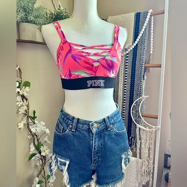 Victorias Secret PINK Ultimate Unlined Neon Strappy Bralette - Image 10