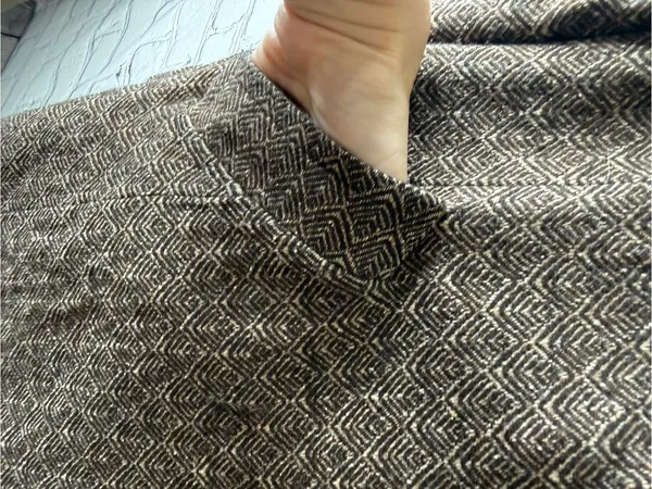 Trina Turk Brown Tweed Double-Breasted Pea Coat size medium - Image 9