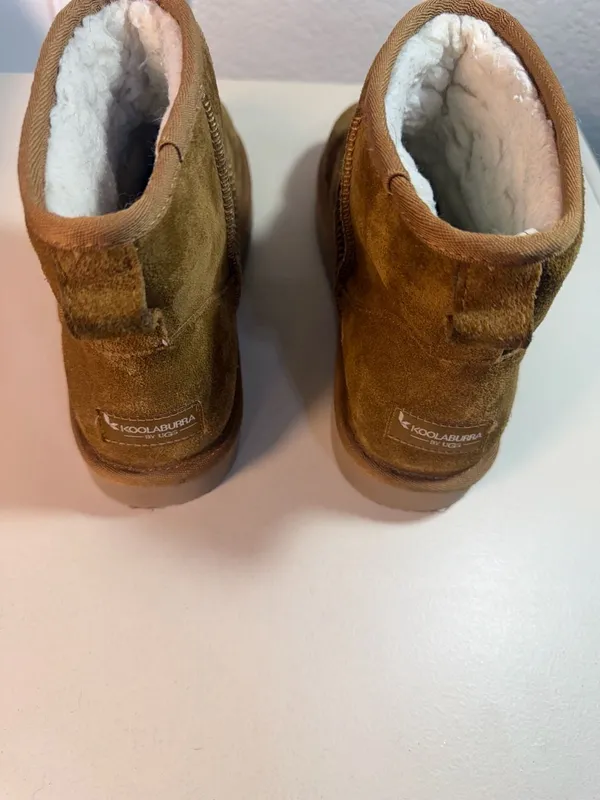 Koolaburra by UGG Short Suede Boots Chestnut Size 8 - Image 3