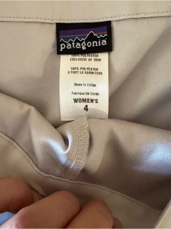 Patagonia Duway Skirt Size 4 Beige Hiking Skort Lined Outdoor - Image 6