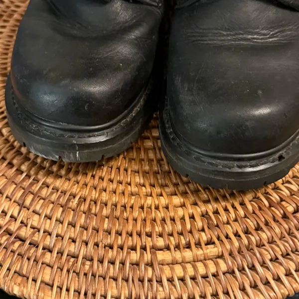 Milwaukee brand Black Lace-Up Combat Boots‎ - Image 10