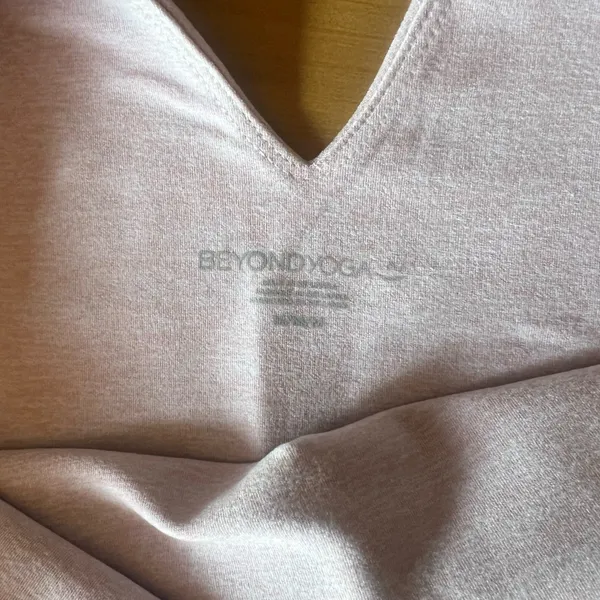 Beyond Yoga Blush Longline Sports Bra Top - Image 6
