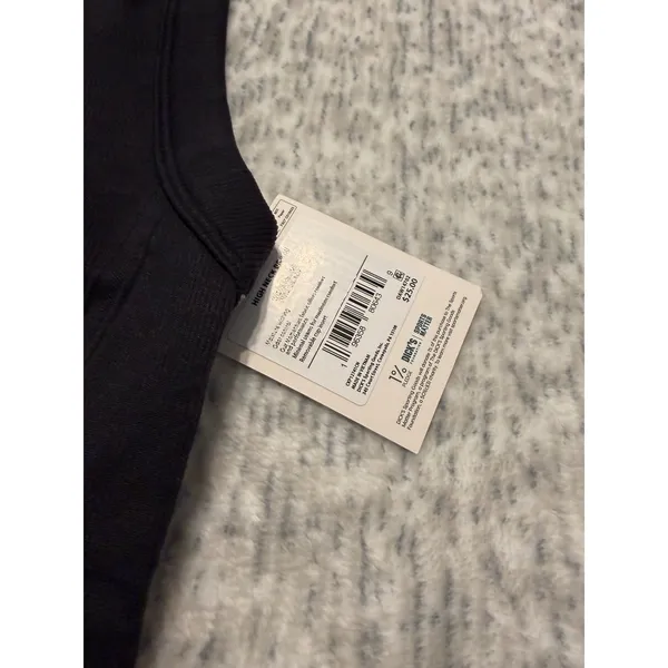 DSG Women Black High Neck Ribbed Seamless Tank Crop Top Low Support‎ NWT size XS - Image 2