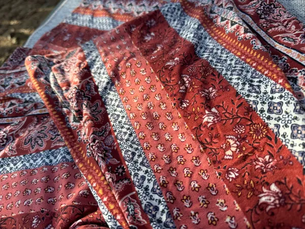 Beautiful Pattern Hippie Pants 😉 Red Size M - Image 5