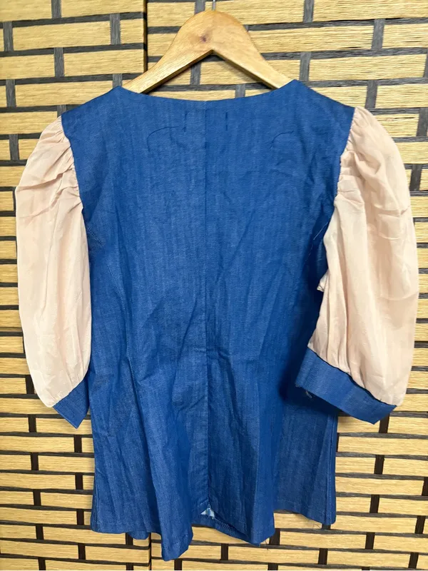 MNG Love To Lounge Denim blouse size xl - Image 2