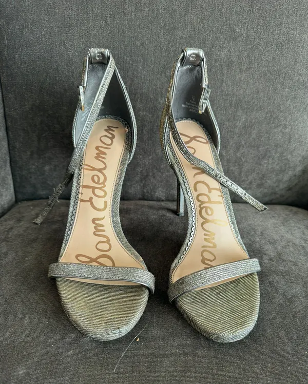 Sam Edelman Silver Heels - Image 2