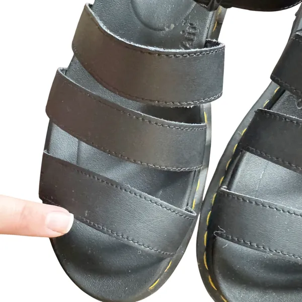 Dr. Martens Blaire Platform Sandal Women's Black Size 9 US Black Strappy Classic - Image 13