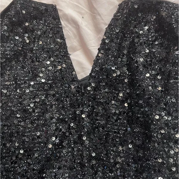 NWOT Black sequin mini skirt - Image 2