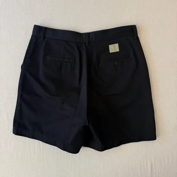 Lauren Ralph Lauren Petite Cotton Chino Shorts Women 6P Black - Image 6