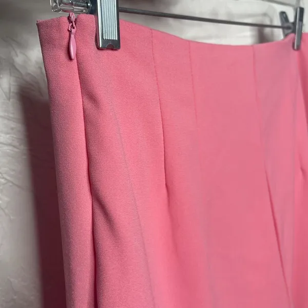 New Tea & Cup Women Hot Pink High Wasted Pleated Flare Dress Pants M - Image 7