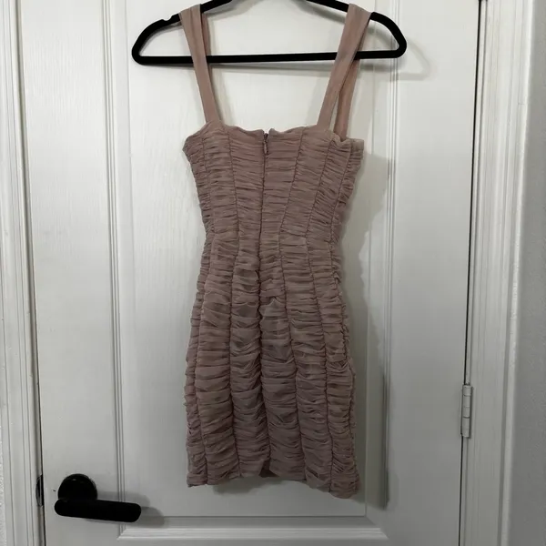 HOUSE OF CB Cate Ruched Minidress in Crystal Size XS - Image 6