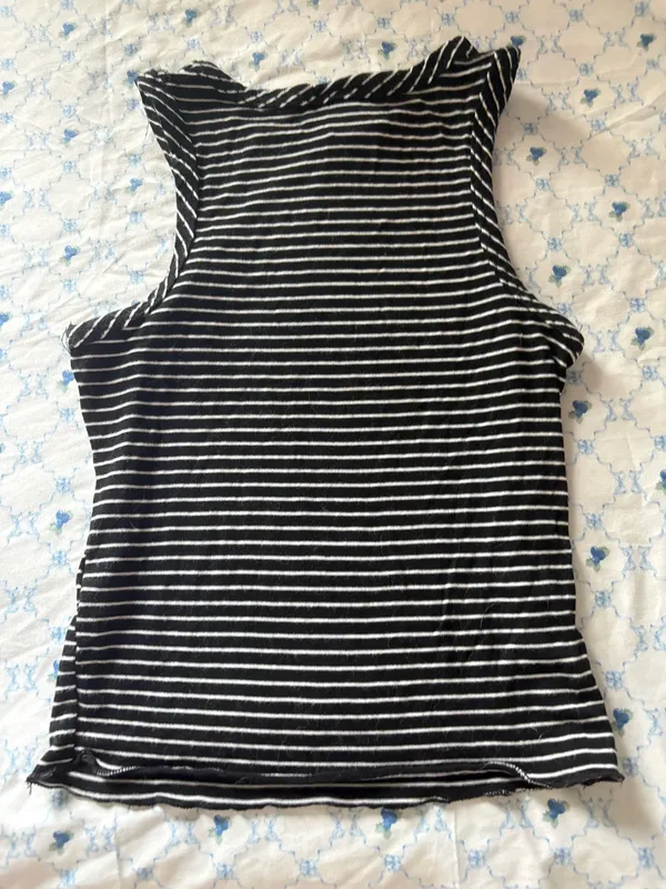 Striped tank top Black Size XS - Image 3