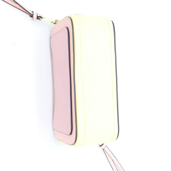Snapshot Camera Bag Pink Yellow Saffiano Leather Crossbody Bag - Image 6