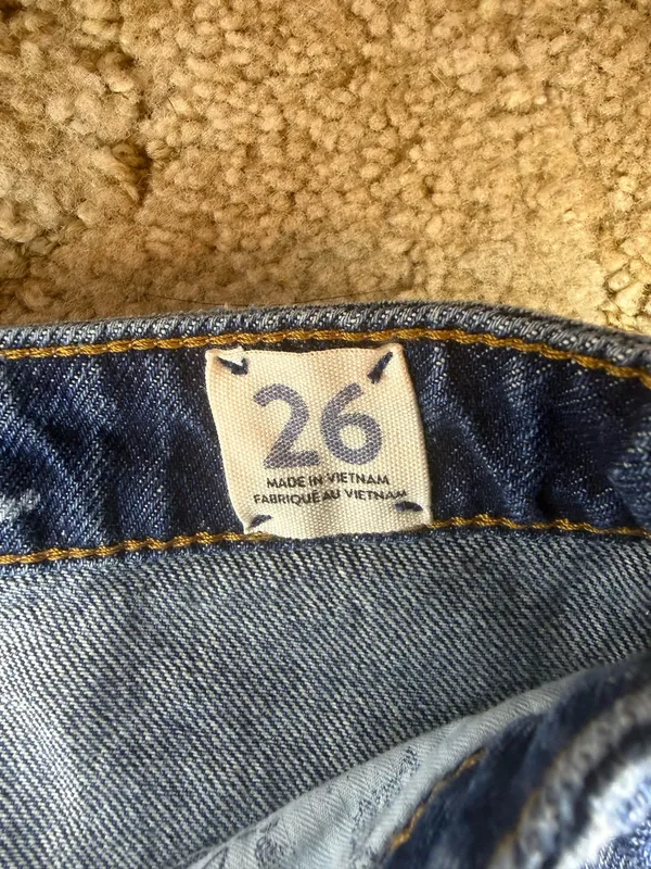 Free People We The Free Bailey Denim Mini Skirt Indigo Blue NWT Size 26 - Image 3