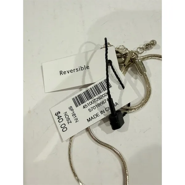 $40 White House Black Market Reversible Necklace mix metal cute gift - Image 2