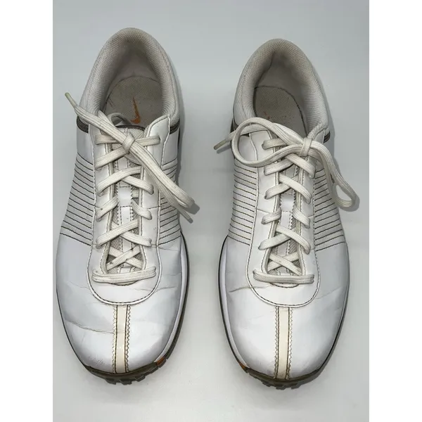Nike Delight II Women’s Leather Golf Shoe Size 8 Plastic Cleat Spike 335938-121 - Image 3