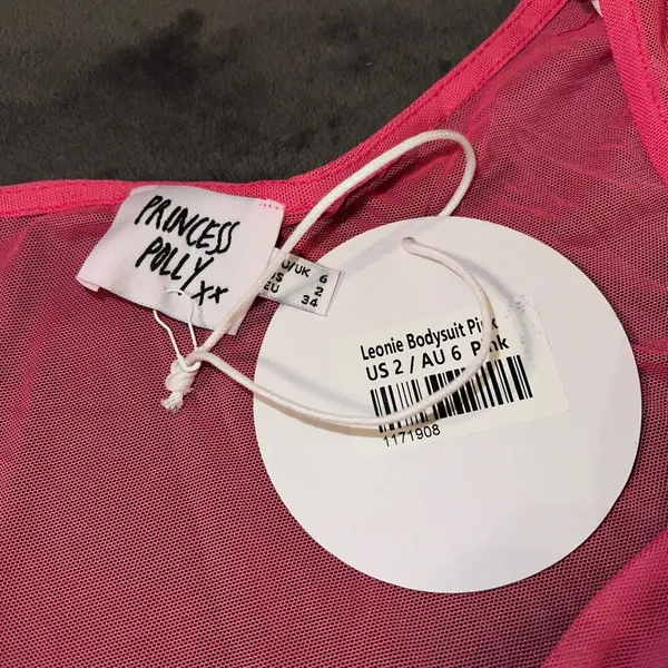 Princess Polly Leonie Bodysuit in Pink Size 2 New with tag - Image 9