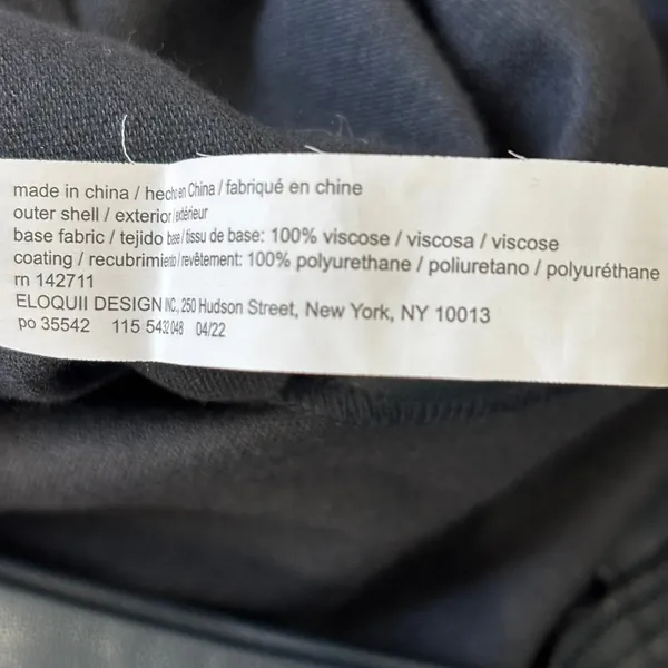 NWT Eloquii Belted Vegan Leather Pants Sz 16 Smoke Blue Baddie Plus‎ Size - Image 4