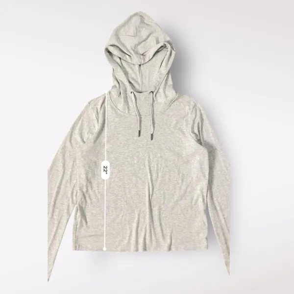 GAIAM Flare Sleeve Athletic Womens Hoodie Size Small Gray Casual Lounge‎ - Image 4