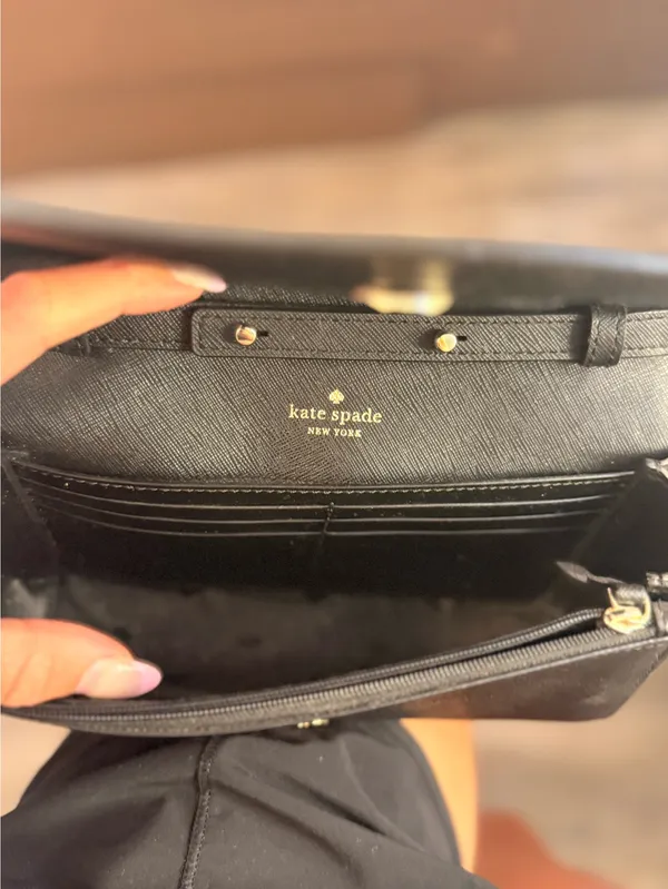 Kate Spade Crossbody Purse Black - Image 3