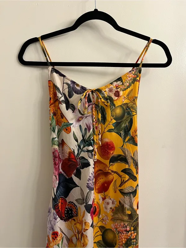 Anthropologie Lyrebird x Burcu Korkmazyurek Silky Slip Dress Size Medium - Image 4