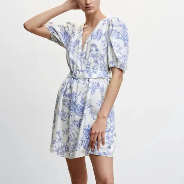 Mango Belt‎ floral dress new - Image 6