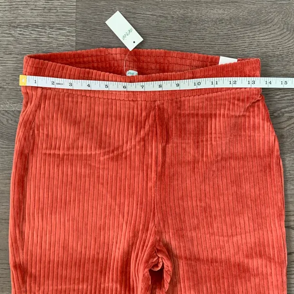 Aerie Groove-On Velour High Waisted Flare Pant -‎ Size S - Cinnabar - NWT - Image 7