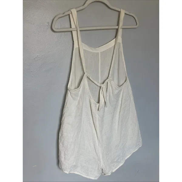women’s cotton Overalls Romper medium - Image 4