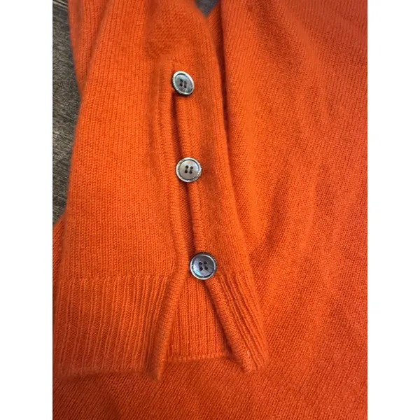 Charli Womens Jumper Sweater Size Small 100%‎ Cashmere Pullover Buttons V Neck - Image 4