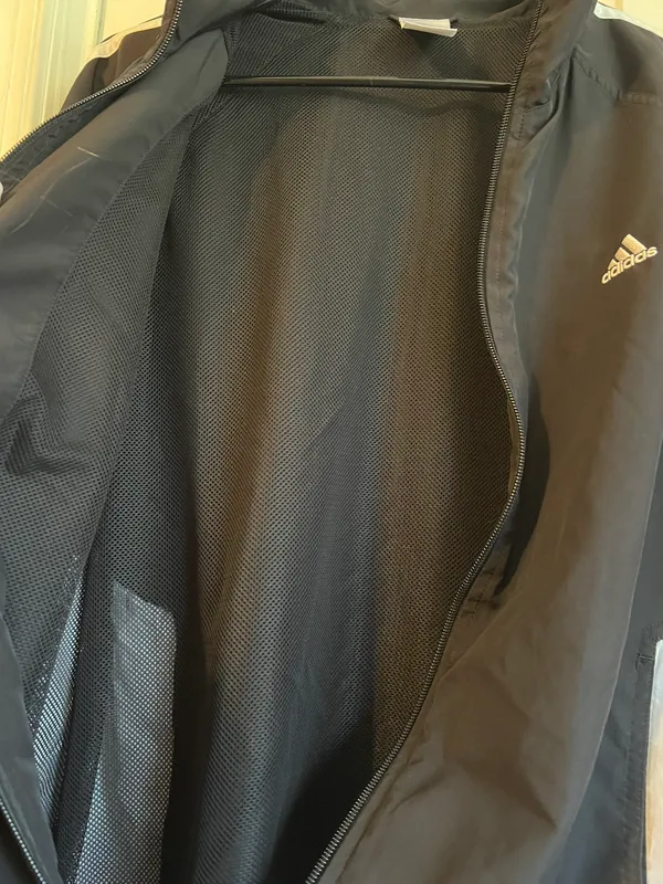 Adidas Black Windbreaker Jacket - Image 5