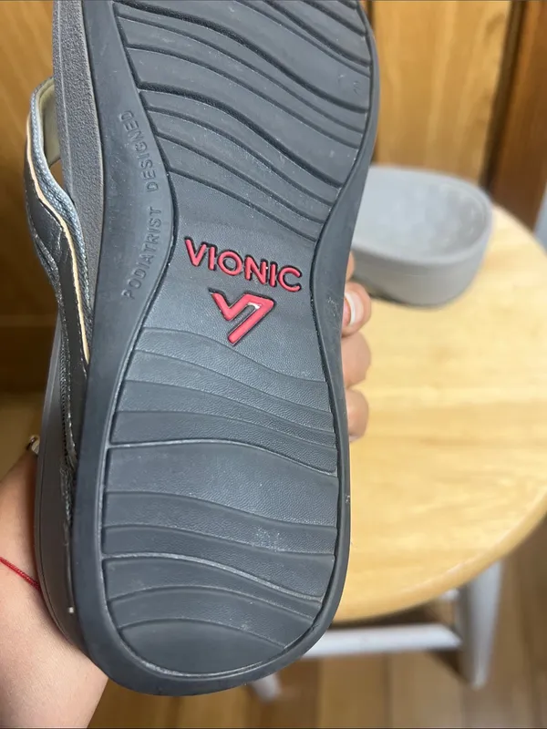 Vionic Silver Gray Thong Sandals - Image 6