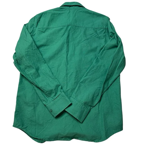 Tna Aritzia Green Button-Up Shirt Long Sleeve Casual Top‎ Size XS - Image 3