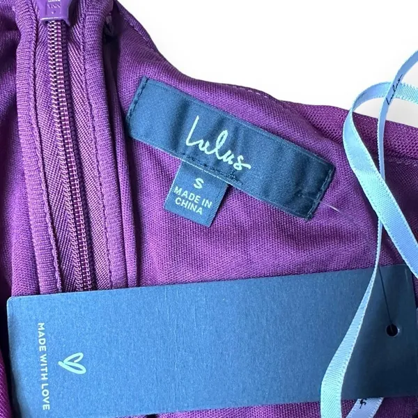 Lulus Already RSVP'd Plum Purple Ruched‎ One-Shoulder Bodycon Dress Sz S NEW - Image 7