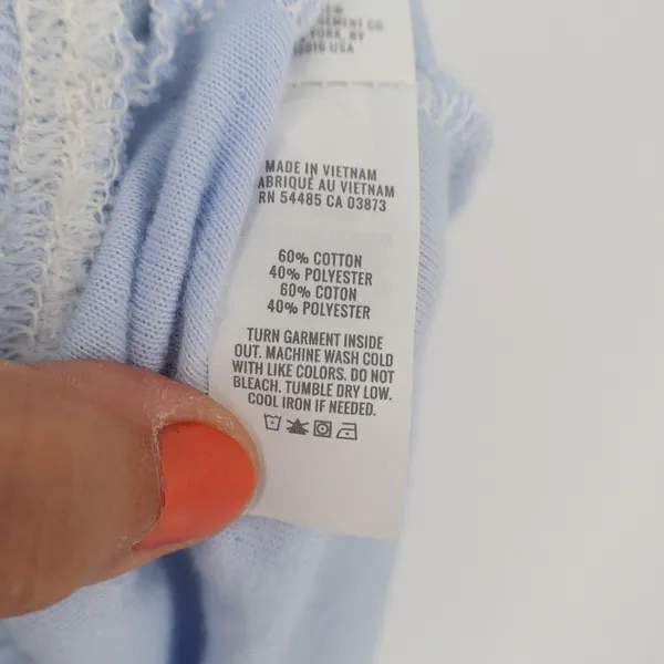 Aerie Womens Light Blue Textured Lounge Shorts Size S Small Drawstring Elastic - Image 4