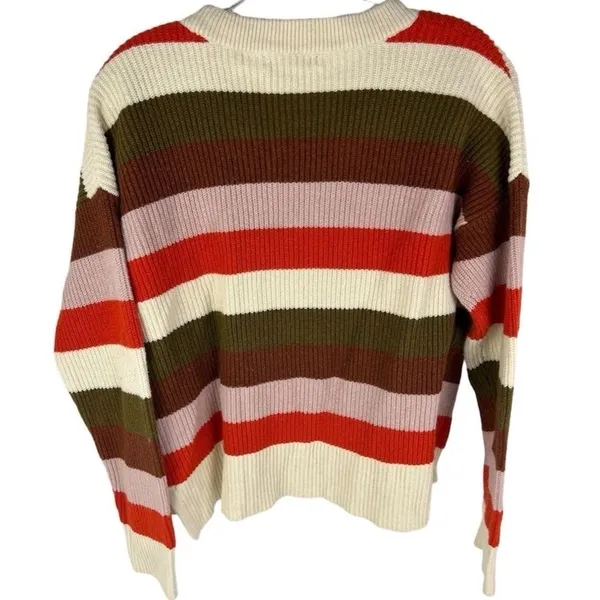 Madewell Patch Pocket Stripe Pullover‎ Sweater M - Image 12