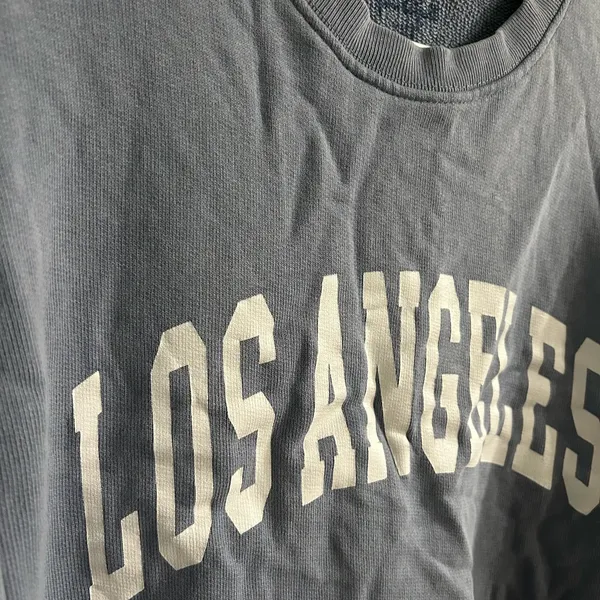 Brandy Melville John Galt Oversized Gray Los Angeles Sweatshirt - Image 2
