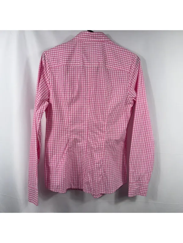 Vineyard Vines Pink Gingham Button Down Shirt Size 8 - Image 7