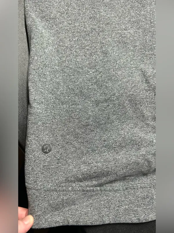 Lululemon Women’s Size 10 Heather Gray Oversized Split Pullover Hoodie - Image 4