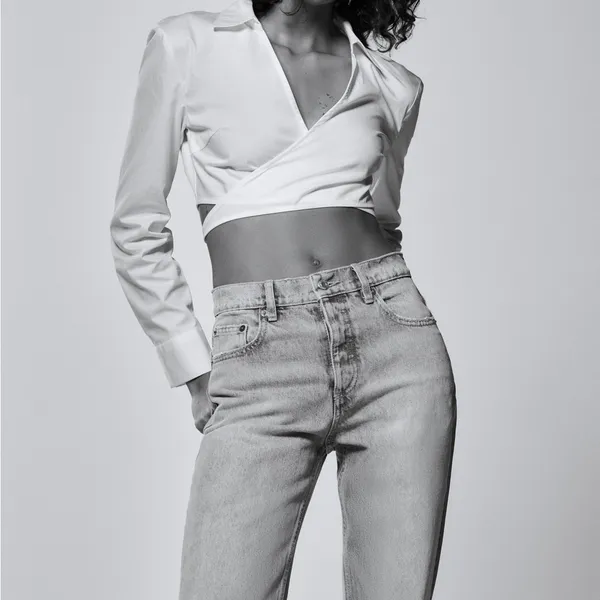Zara Straight Fit High Rise regular Length jeans size 8 ( 4365/361) - Image 8