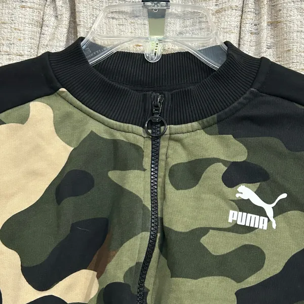 Puma Camo Wild Pack T7 Cropped Crew Pullover  - Image 2