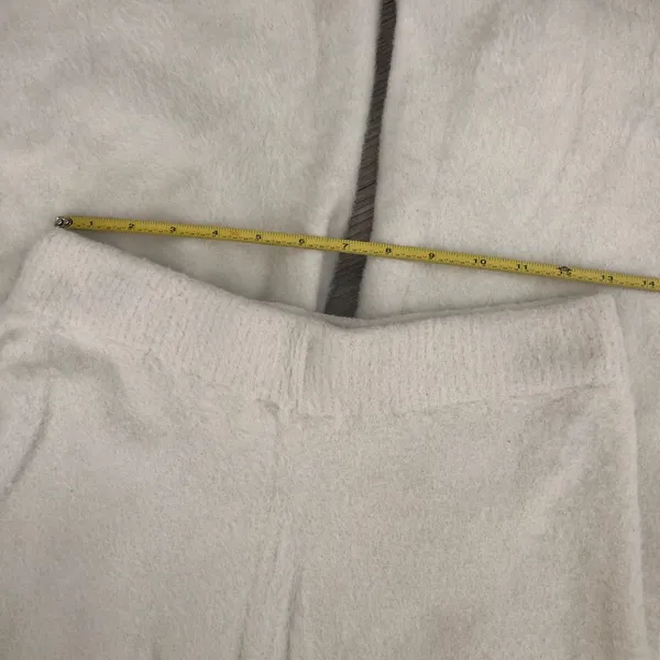 Amanda Uprichard Charlett Cozy Pant Ivory Off White Furry Fuzzy Pants Medium - Image 8