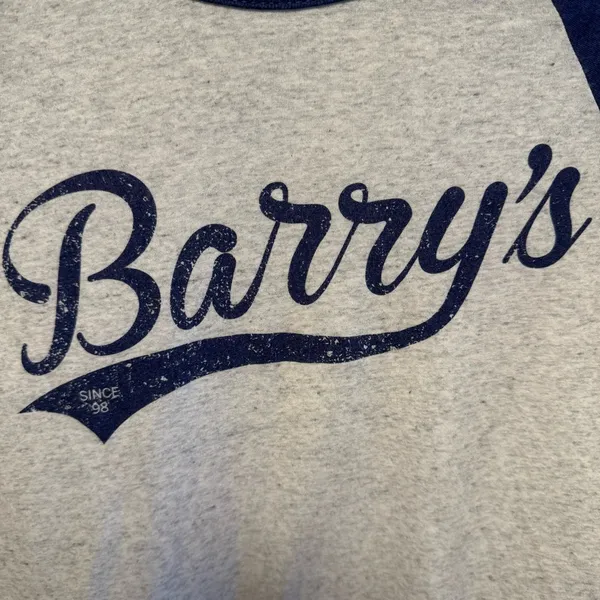 Barry's UWS Raglan Shirt Blue Size M - Image 2