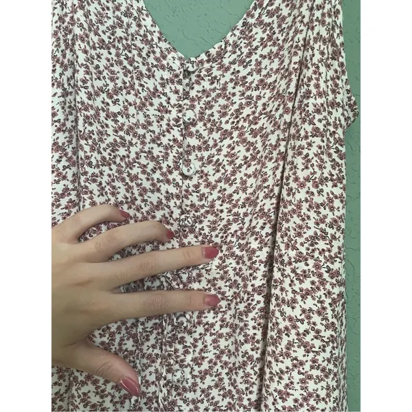 Rails Frida Dress Size XS Garden Party Midi Ruffle Hem Cottagecore - Image 8
