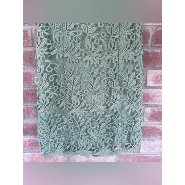 Lulu’s Hidden Talent Backless Dress NEW Women’s Large Lace Green Sheath Summer - Image 10