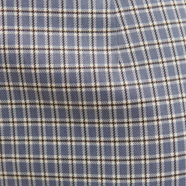 Reformation Franklin Pant Light Blue Check Plaid Print NWT Size 6 - Image 4