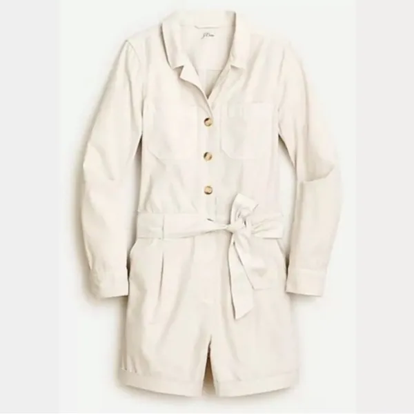 J. Crew Foundry Chino Short Coveralls Romper in Khaki Size 8 - Image 16